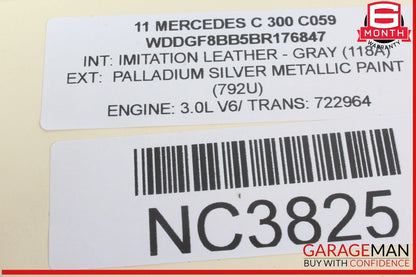 08-14 Mercedes W204 C300 C250 C63 AMG Overhead Dome Light Lamp 2049005203 OEM