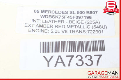 03-12 Mercedes R230 SL500 SL600 SL55 AMG Aux Auxiliary Water Pump 2308350364 OEM