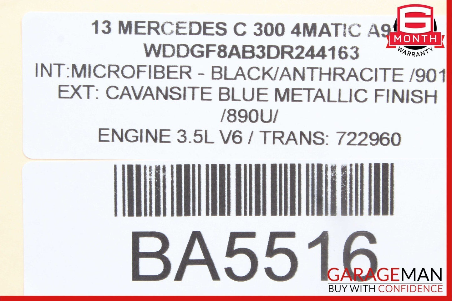 08-14 Mercedes W204 C300 C350 Rear Right Side Door Control Module 2189001501 OEM