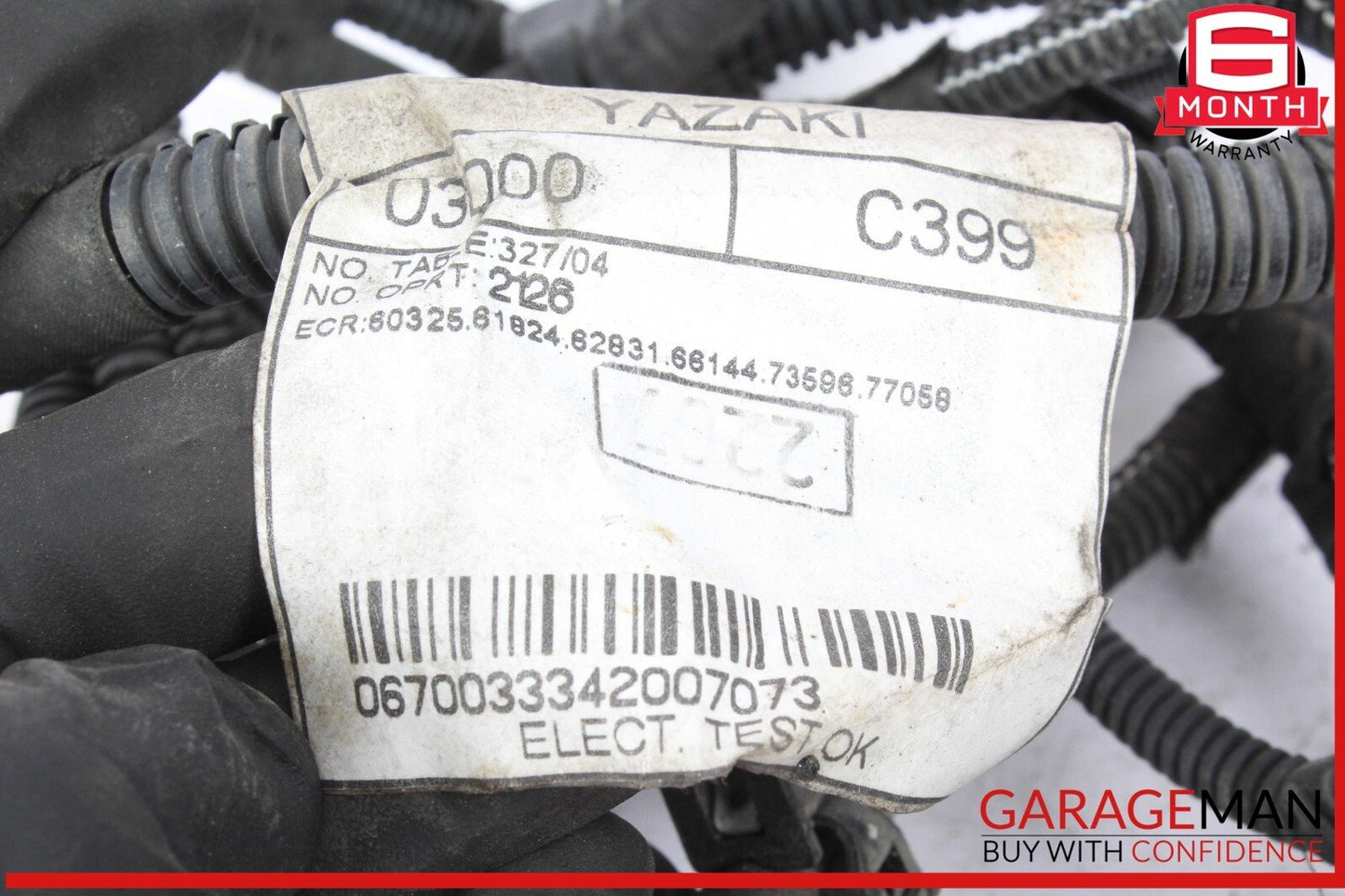 17-20 Maserati Levante M161 Rear Bumper Parking Wire Wiring Harness w/ Sensors