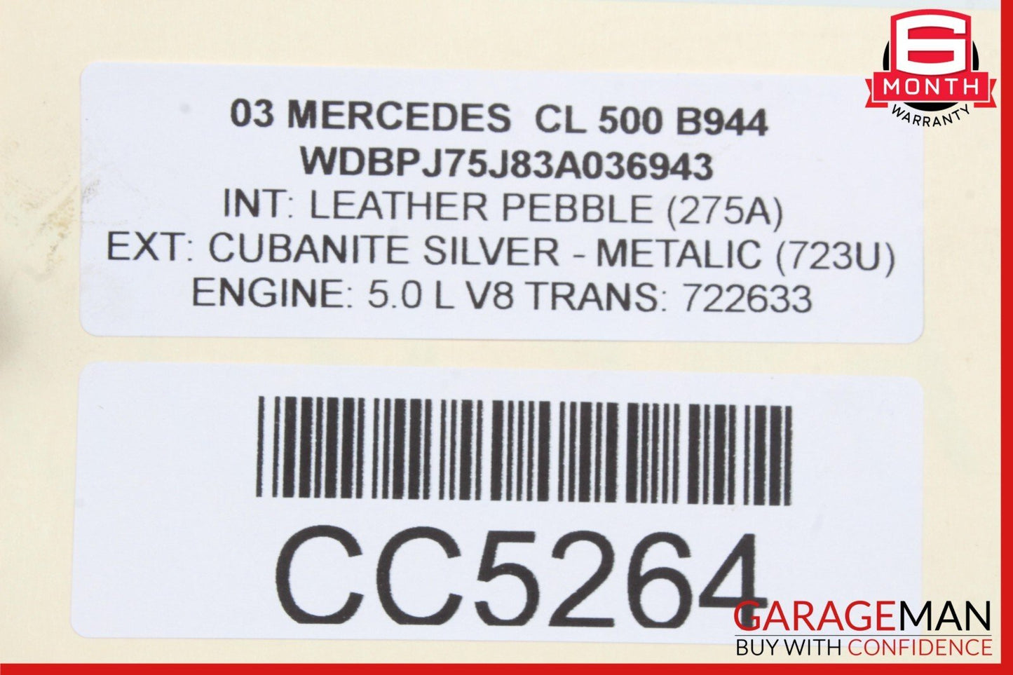 00-03 Mercedes W215 CL500 S430 Rear Diff Differential Axle Carrier OEM