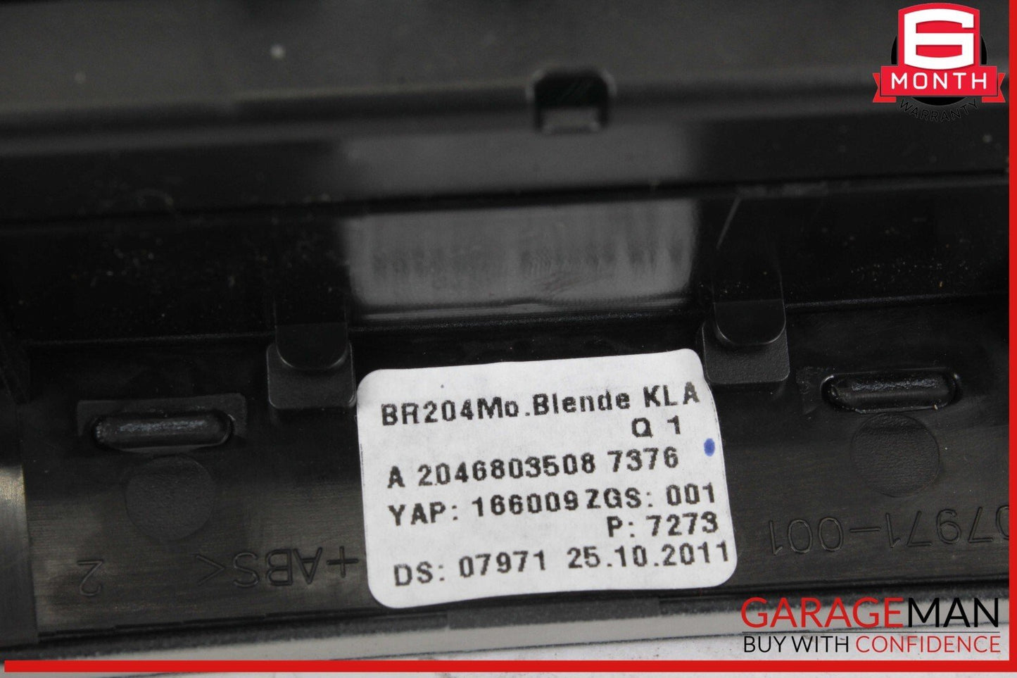 12-14 Mercedes W204 C250 C63 AMG C300 AC A/C Heater Climate Control w/ Trim OEM