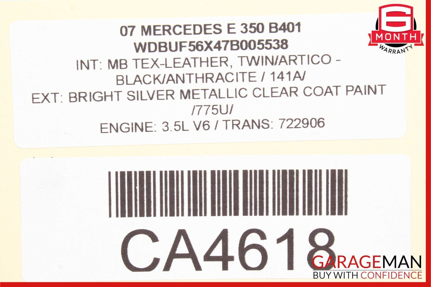 07-13 Mercedes W221 S550 S400 S63 AMG Rear Left Or Right Window Control Switch