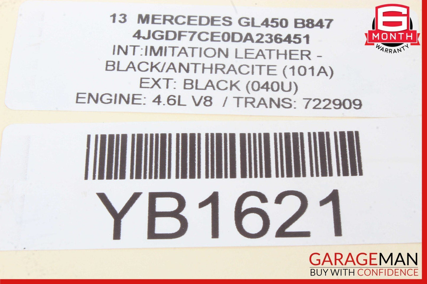 02-19 Mercedes X166 GL450 CL600 AUX Auxiliary Circulation Water Pump OEM