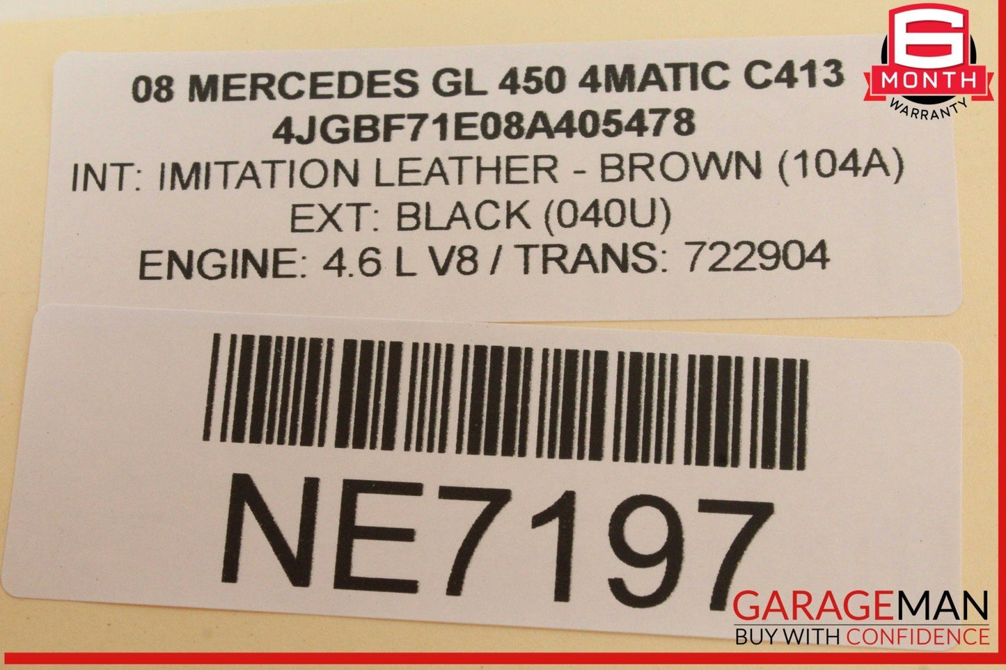 07-12 Mercedes-Benz GL450 ECU ECM Engine Control Module Unit 2731536391