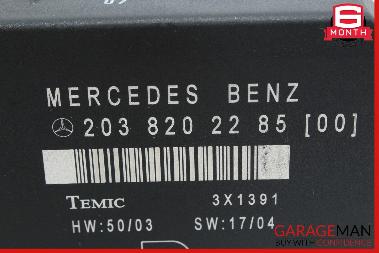 01-07 Mercedes W203 C230 C240 Rear Right Door Control Module 2038202285 OEM