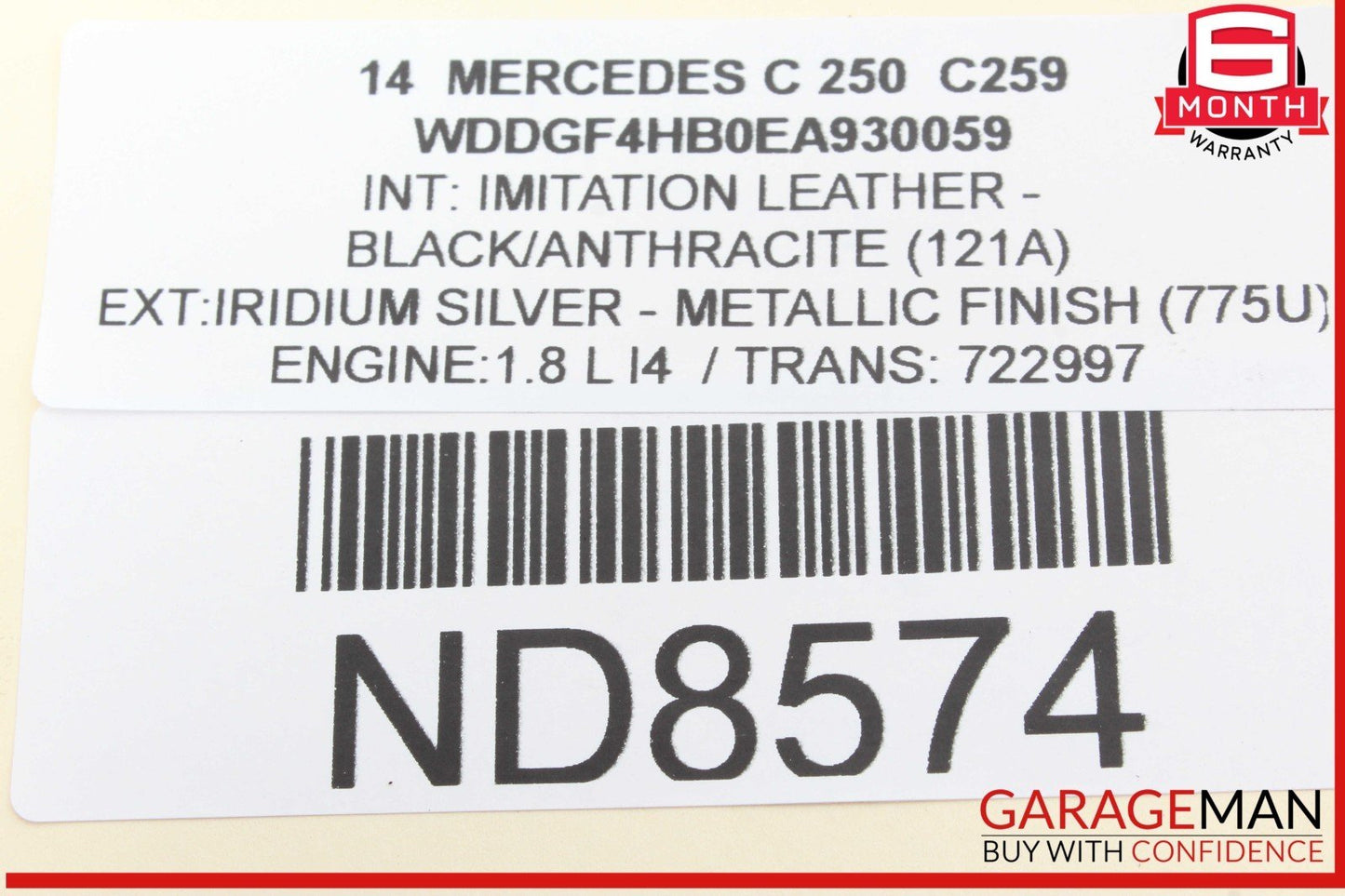 08-14 Mercedes W204 C250 C300 E350 Rear Right Side Door Lock Latch Actuator OEM
