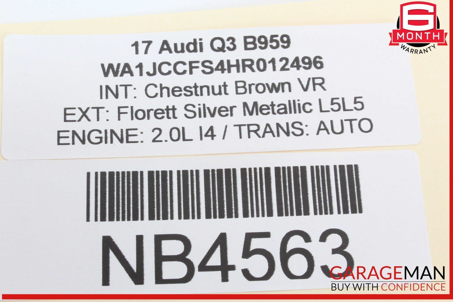 15-18 Audi Q3 Quattro Lower Steering Column Trim Cover 8U0953497 OEM