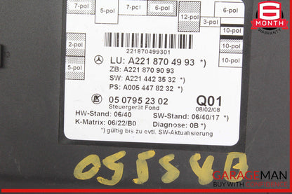 07-13 Mercedes W221 S550 S63 AMG Rear Left or Right Door Control Module Unit OEM