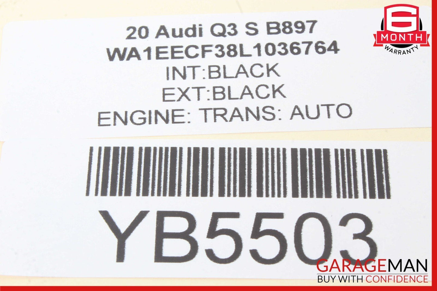 19-24 Audi Q3 Front Right Passenger Door Window Glass Motor OEM 5Q0959801