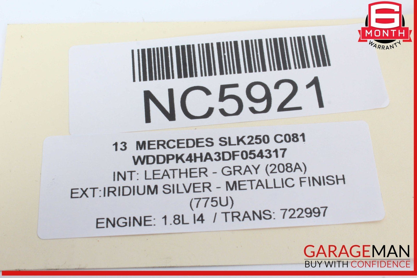 12-16 Mercedes R172 SLK250 SLK350 Rear Fuse Relay Box Module 1729060005 OEM