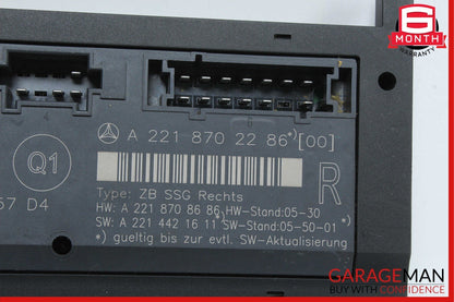 07-13 Mercedes W221 S550 S400 S350 Front Right Side Under Seat Control Module