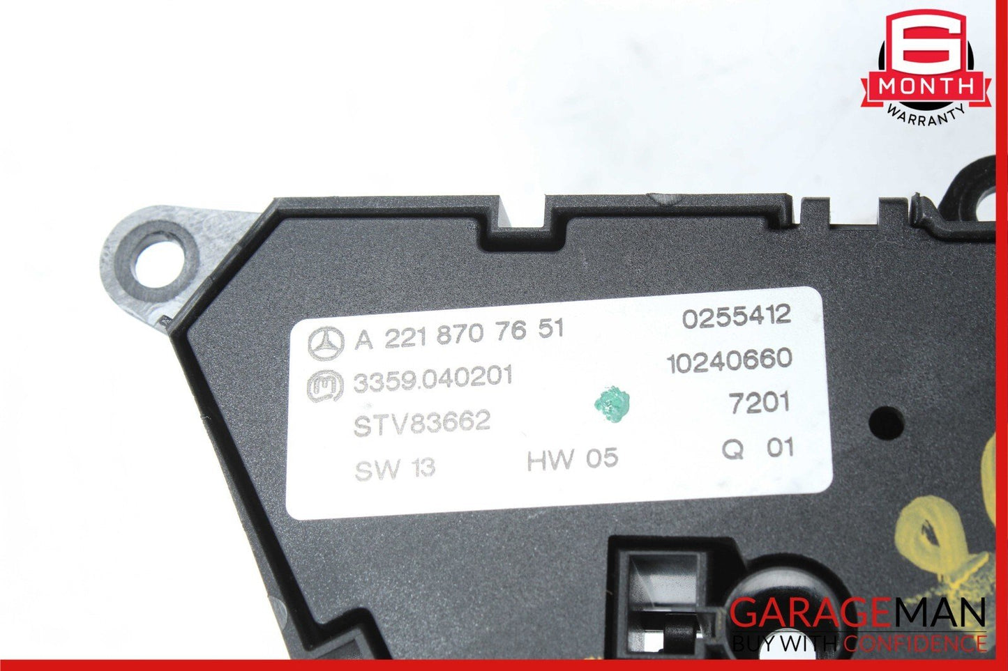 07-13 Mercedes W221 S63 AMG Front Left Side Seat Control Switch Set Assembly OEM