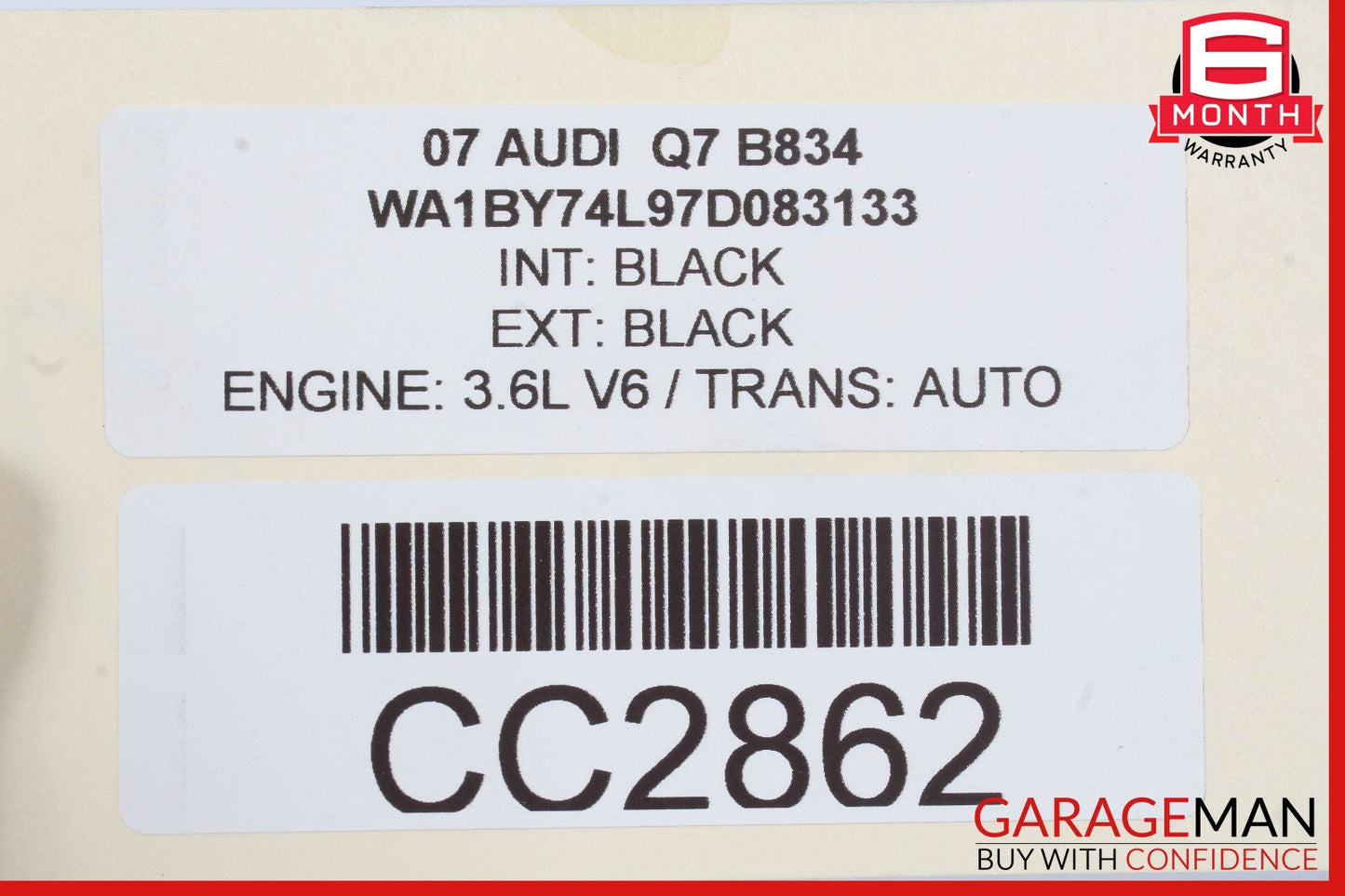 07-10 Audi Q7 3.6L Rear Axle Differential Carrier OEM