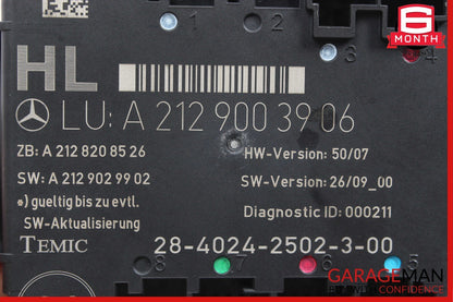 08-18 Mercedes W204 C300 E350 CLS550 Rear Left Side Door Control Module OEM