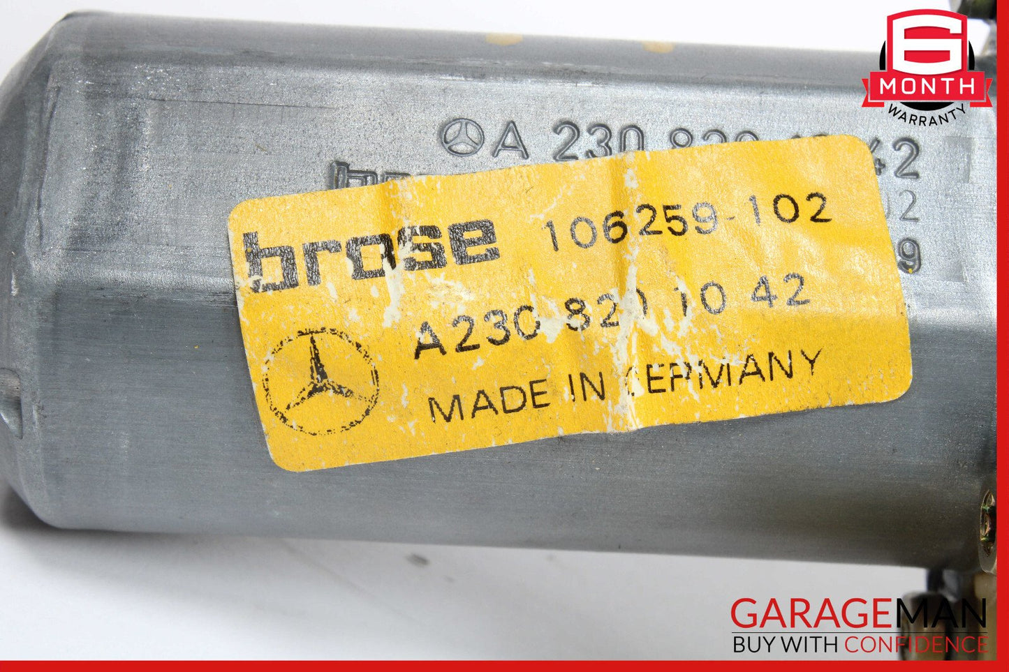03-12 Mercedes R230 SL500 CLK500 Window Regulator Motor Front Right Side OEM