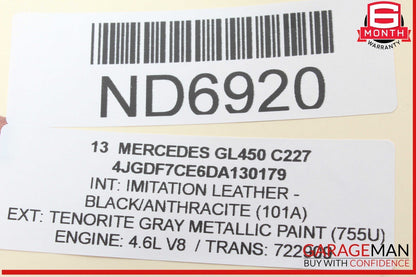 08-20 Mercedes X166 GL450 E350 Headlight Fog Light Switch Control Module OEM