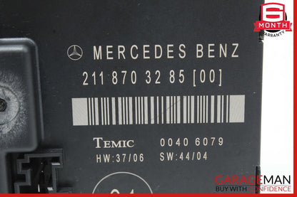03-09 Mercedes W211 E550 Rear Right Door Control Module 2118704126 OEM