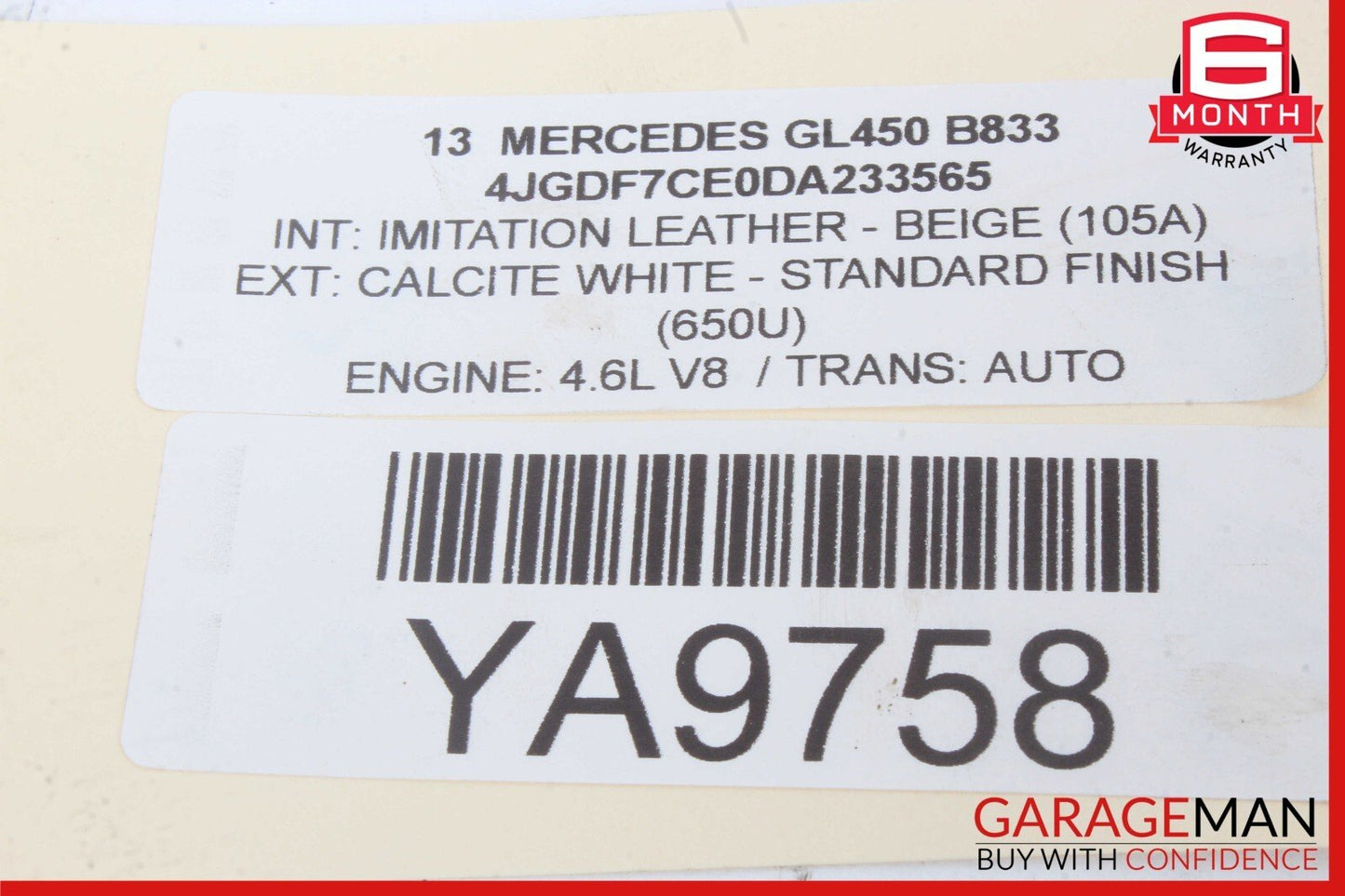 12-19 Mercedes X166 GL450 ML550 Front Right Passenger Side Upper Control Arm OEM
