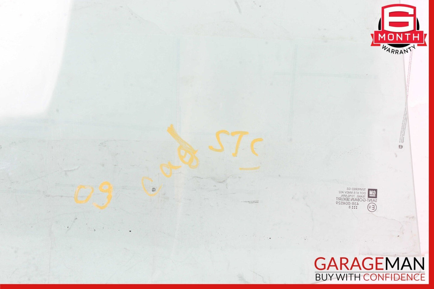 05-11 Cadillac STS Rear Left Driver Side Door Window Glass OEM