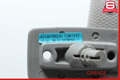 06-11 Mercedes W219 CLS550 Front Right Side Sunvisor Sun Visor Shade Gray OEM