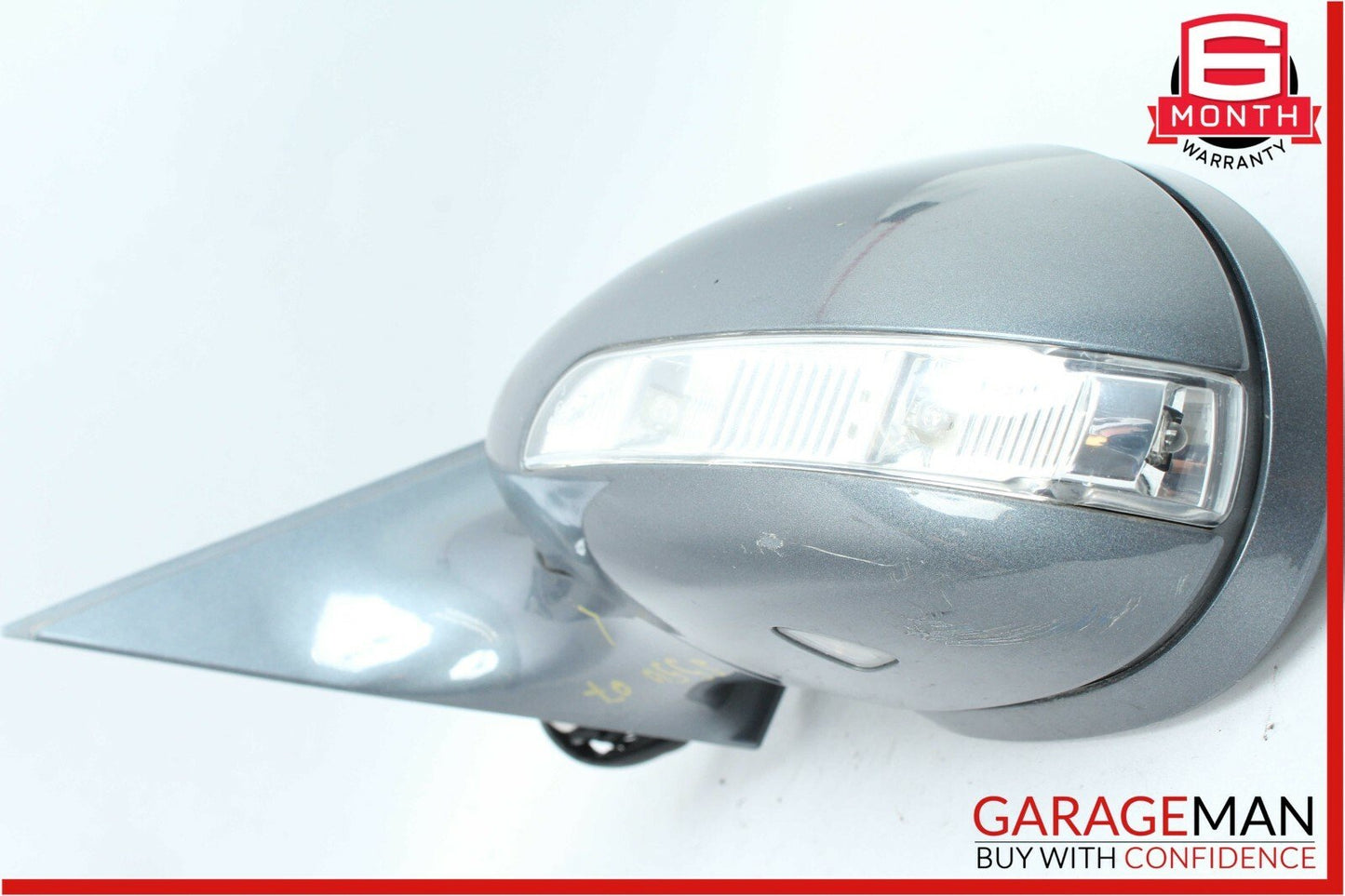 07-09 Mercedes W221 S550 Front Left Driver Side Mirror Door Rear View Flintgray