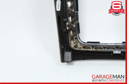 08-14 Mercedes C250 C300 Center Console Shifter Trim Cover Panel Bezel Wood Assy