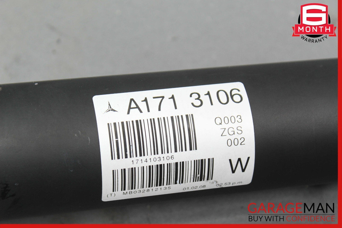 06-11 Mercedes R171 SLK280 SLK300 Rear Axle Driveshaft Drive Shaft Propeller RWD