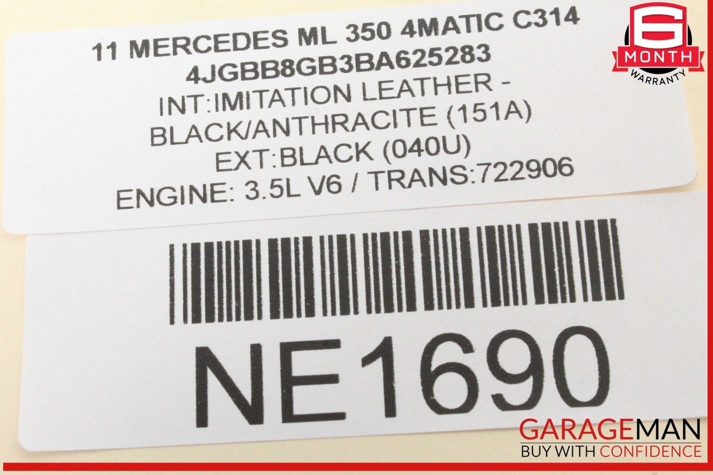 06-13 Mercedes W164 ML350 4MATIC Front Right Side Door Control Module OEM
