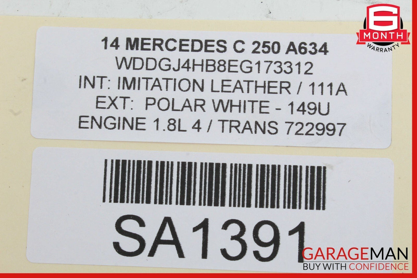 08-14 Mercedes W204 C300 C250 Rear Trunk Tailgate Release Open Handle OEM