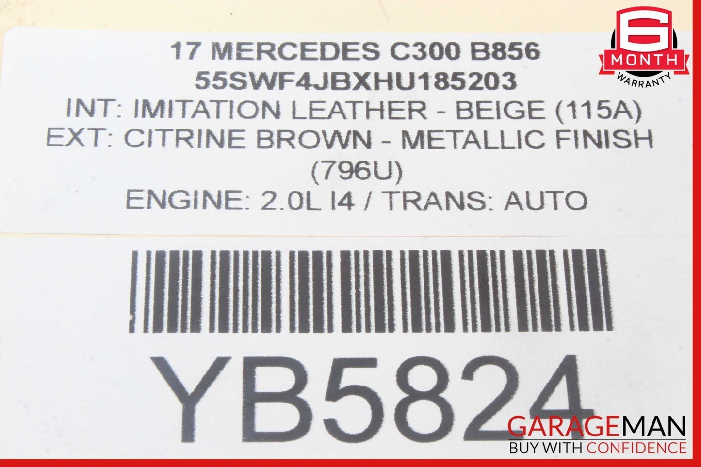 15-20 Mercedes W205 C300 Rear Right or Left Lower Rearward Control Arm OEM