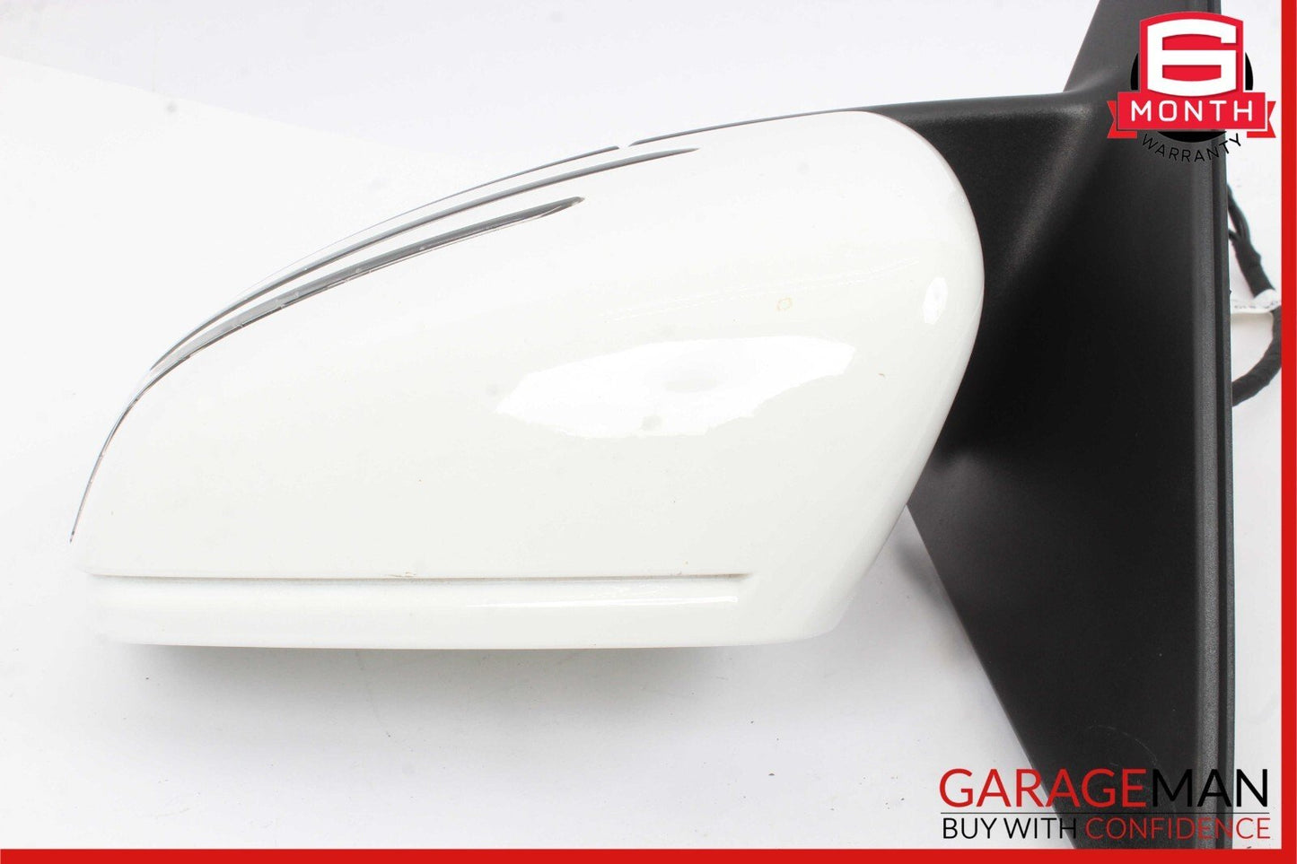 12-14 Mercedes W204 C250 Front Left Side Mirror Rear View Door Polar White