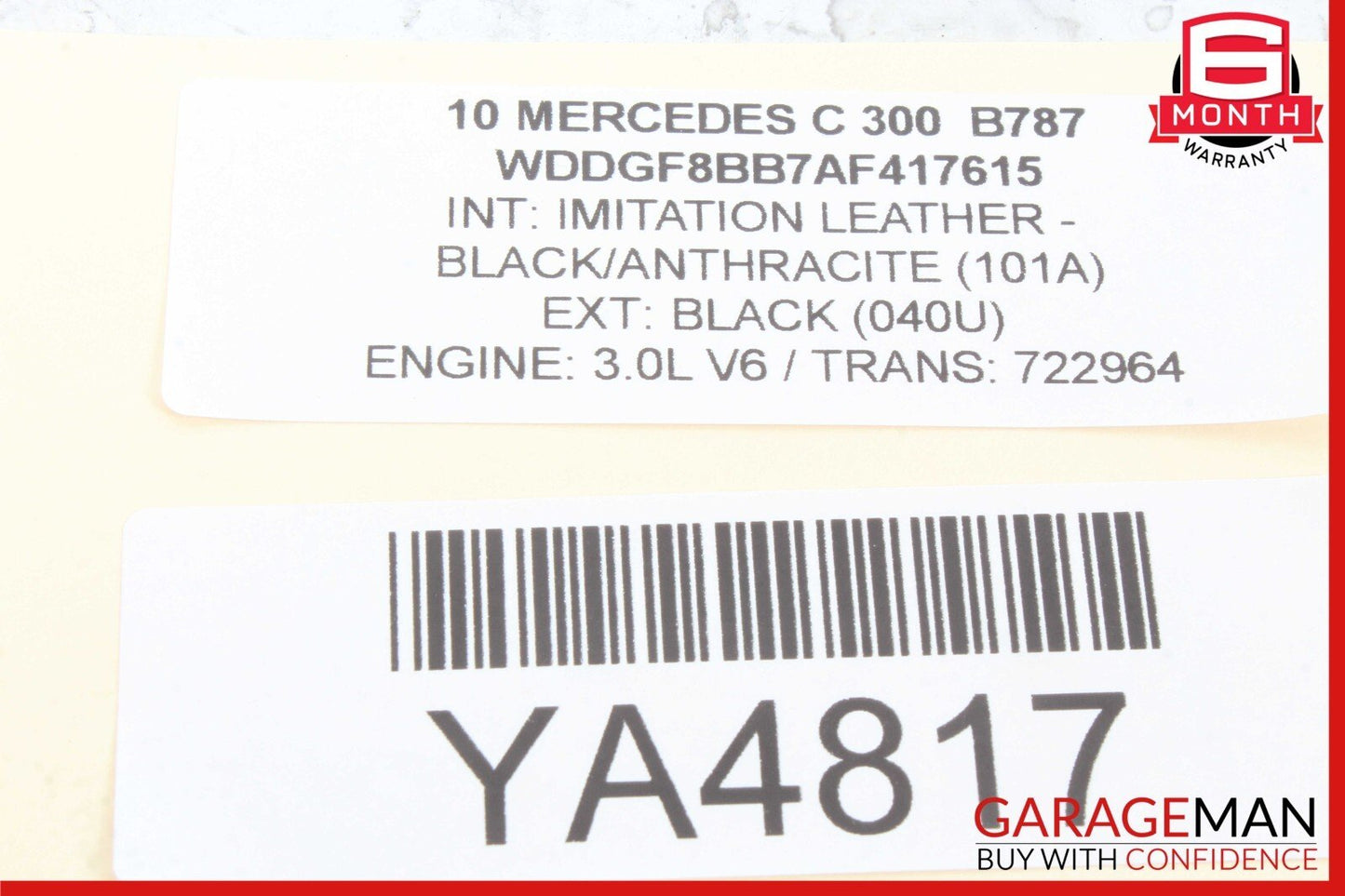 08-15 Mercedes W204 C300 GLK350 Front Right Side Seat SRS Airbag Air Bag OEM