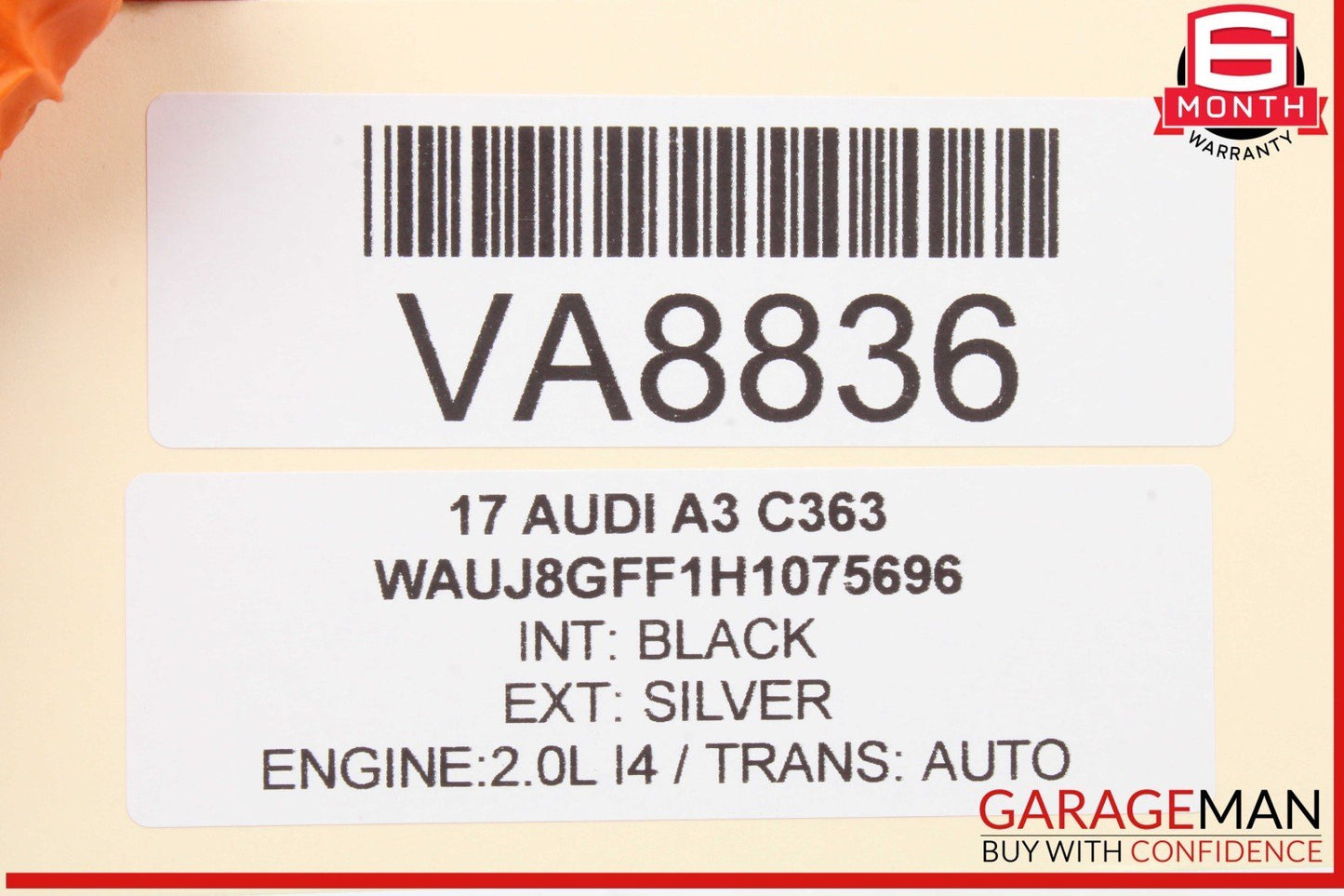15-20 Audi A3 A4 A3 Quattro 2.0L Engine Fuel Injection Rail 06K133317G OEM