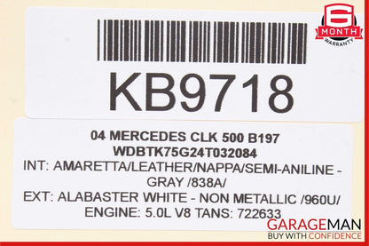 Mercedes SL500 CLK500 SLK280 CL500 S430 E320 Anti Theft Alarm Module Unit