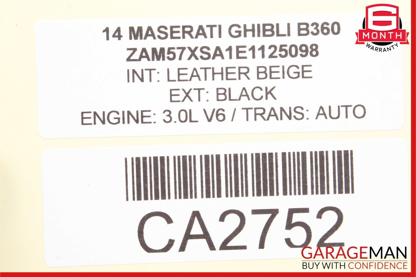 14-17 Maserati Ghibli Front Right Side Exterior Door Handle Assembly Chrome OEM