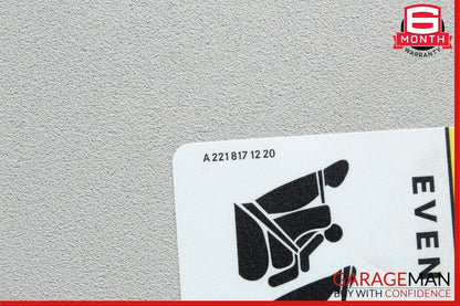 06-12 Mercedes X164 GL550 ML450 Front Right Side Sun Visor Sunvisor Cover Grey