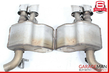 14-17 Maserati Ghibli Rear Left & Right Side Exhaust Muffler Tip Pipe Set of 2