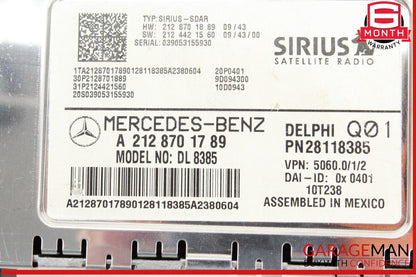 10-17 Mercedes W204 C300 GLK350 Sirius Satellite Radio Receiver 2128701789 OEM