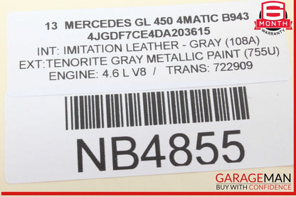 13-16 Mercedes X166 GL450 4MATIC Front Driveshaft Drive Prop Propeller Shaft OEM