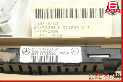 06-12 Mercedes GL450 R350 Rear Overhead Dome Light Lamp Parking Sensor Brown OEM