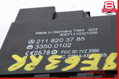 03-09 Mercedes W211 E350 E55 AMG CLS550 Rear Door Keyless Go Control Module OEM