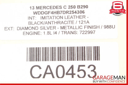 12-15 Mercedes W204 C250 SLK250 E250 1.8L Engine Motor Brake Vacuum Pump