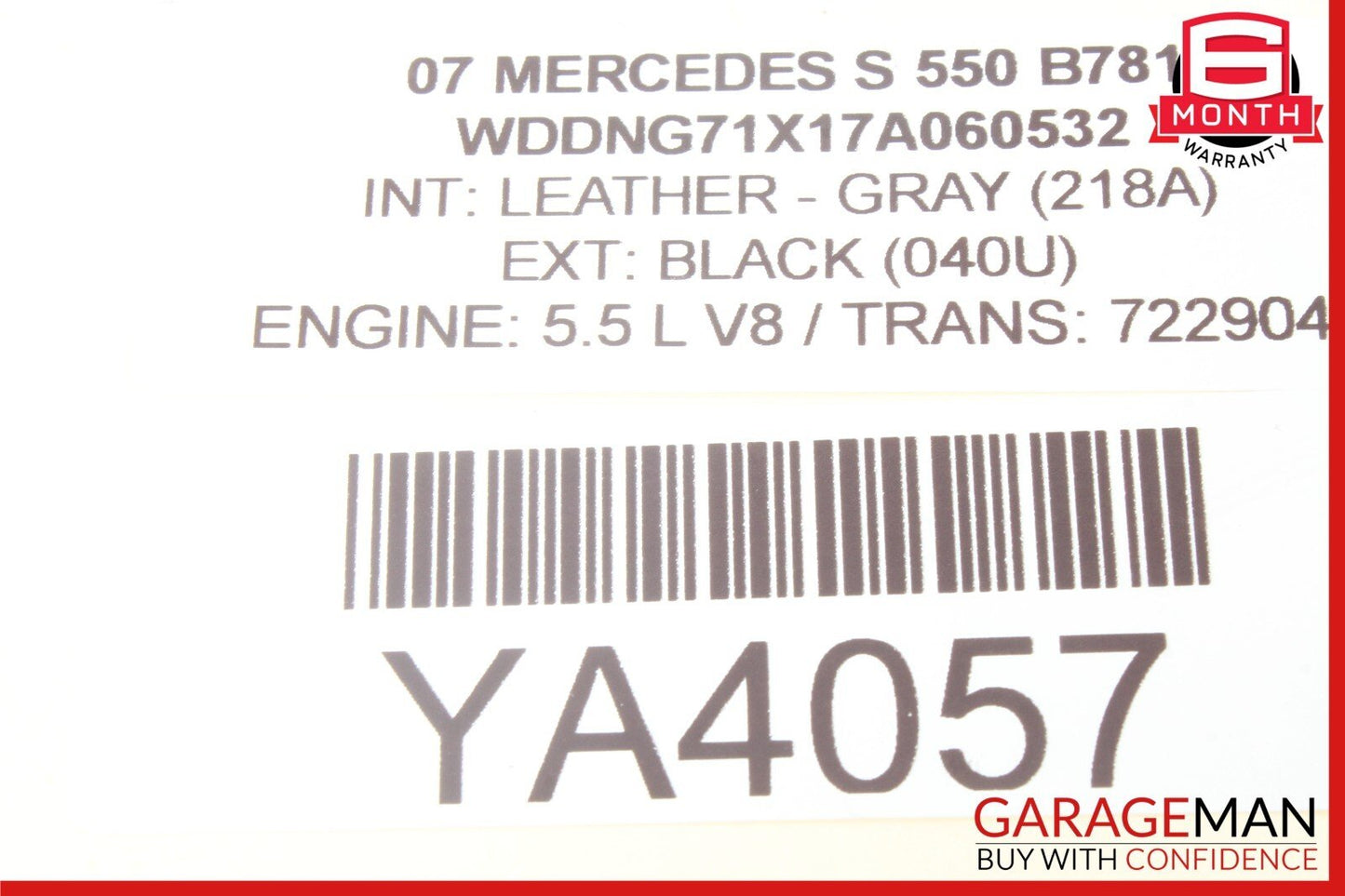 07-13 Mercedes W221 S550 CL550 Cluster Control Switch 2218201810 OEM