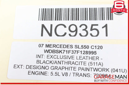 07-12 Mercedes R230 SL550 SL600 Sachs Rear Right ABC Hydraulic Shock Absorber