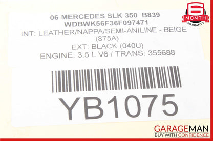 05-11 Mercedes R171 SLK350 Front Right Passenger Side Spindle Knuckle Hub OEM