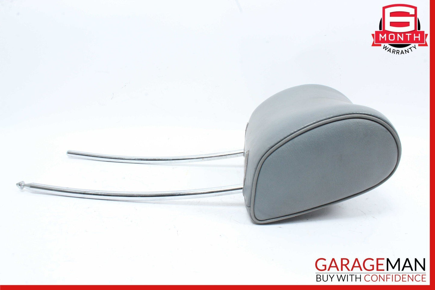 79-91 Mercedes W126 420SEL Front Left / Right Side Seat Headrest Head Rest Gray