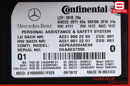 12-20 Mercedes C250 GLK350 GLA250 E550 SL400 Communication Control Module Unit