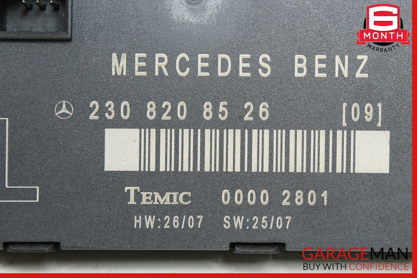 03-08 Mercedes R230 SL500 Left Driver Side Door Control Module OEM