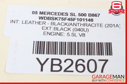 03-12 Mercedes SL550 SL500 Front Left Driver Side Window Regulator Motor Unit